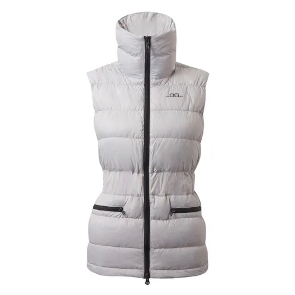 Alessandro Albanese Ladies Down Gilet Venezia Vest Sz L In Grey